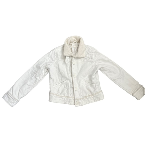 American Eagle Outfitters Jackets & Blazers - American Eagle White Y2K My Bling Cozy Warm Quilted Ski Bunny Winter Jacket